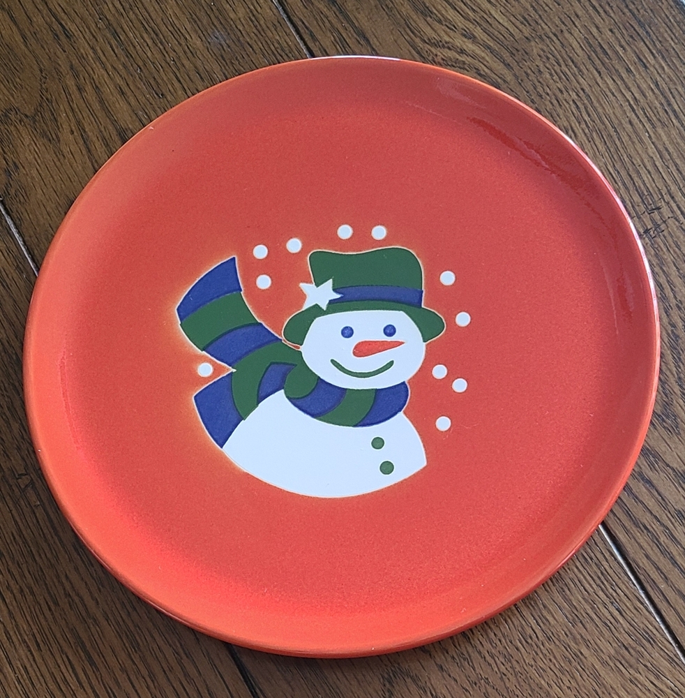 Waechtersbach snowman lunch plate